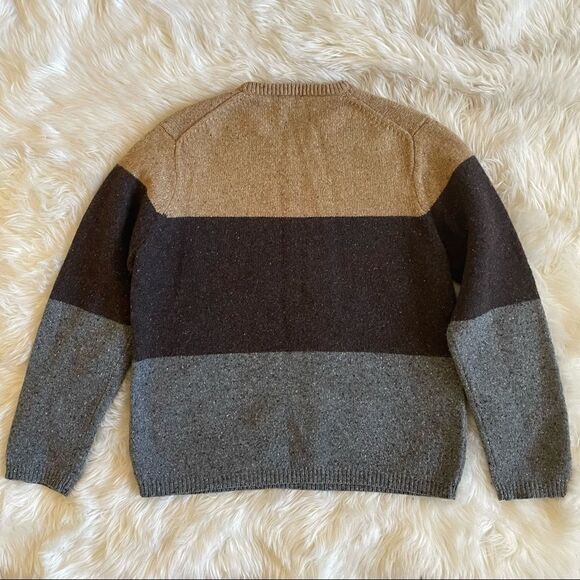 MICHAEL Michael Kors Color Block Stripe Wool Blend Sweater Womens Large - Picture 6 of 6